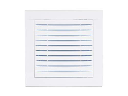 15 x 15 cm - White - White Plastic Access Door Ventilation Grilles with Filter / Return Air Grille - Access Panel
