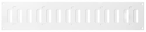 White - 500x100mm / 20x4'' - Metal Adjustable Ventilation Covers - Sliding Hit and Miss Vent Grille