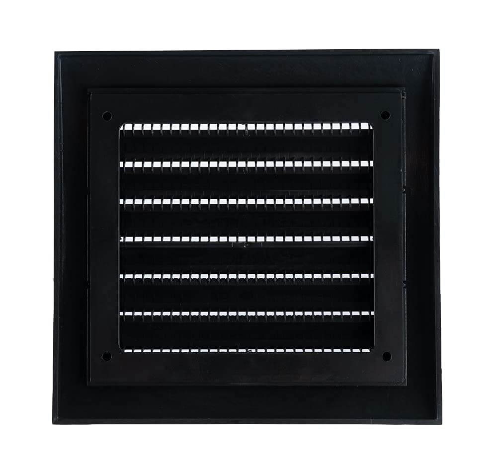 White - 150x150mm - ABS Plastic Anthracite Ventilation Grille - Vent Cover with Anti Insect Net