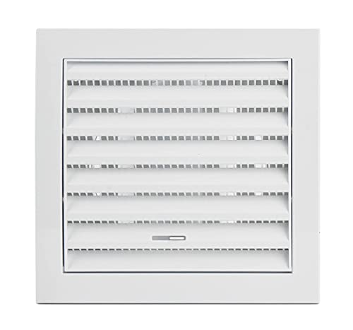 White - Ø 100mm / 4" - Plastic Air Vent Grille Cover - Ventilation Grill with Fly Screen