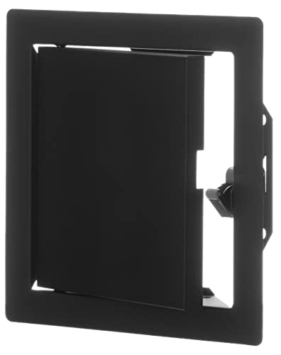 White - 10x10 cm / 4x4 inch - for Indoor use - Metal Access Panel - Access Door - Inspection Flap with / without a Key Lock for indoor use