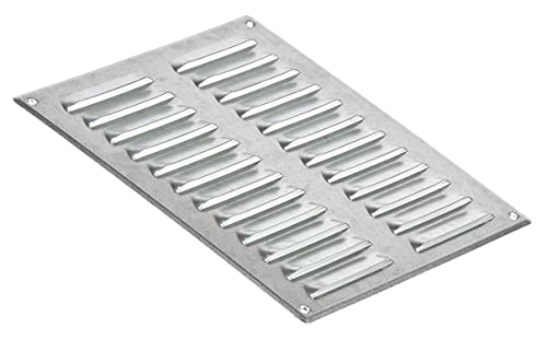 Galvanised Steel - 260x280mm / 10x11 inch - Metal Air Vent Grille Cover with Insect Net - Ventilation Cover