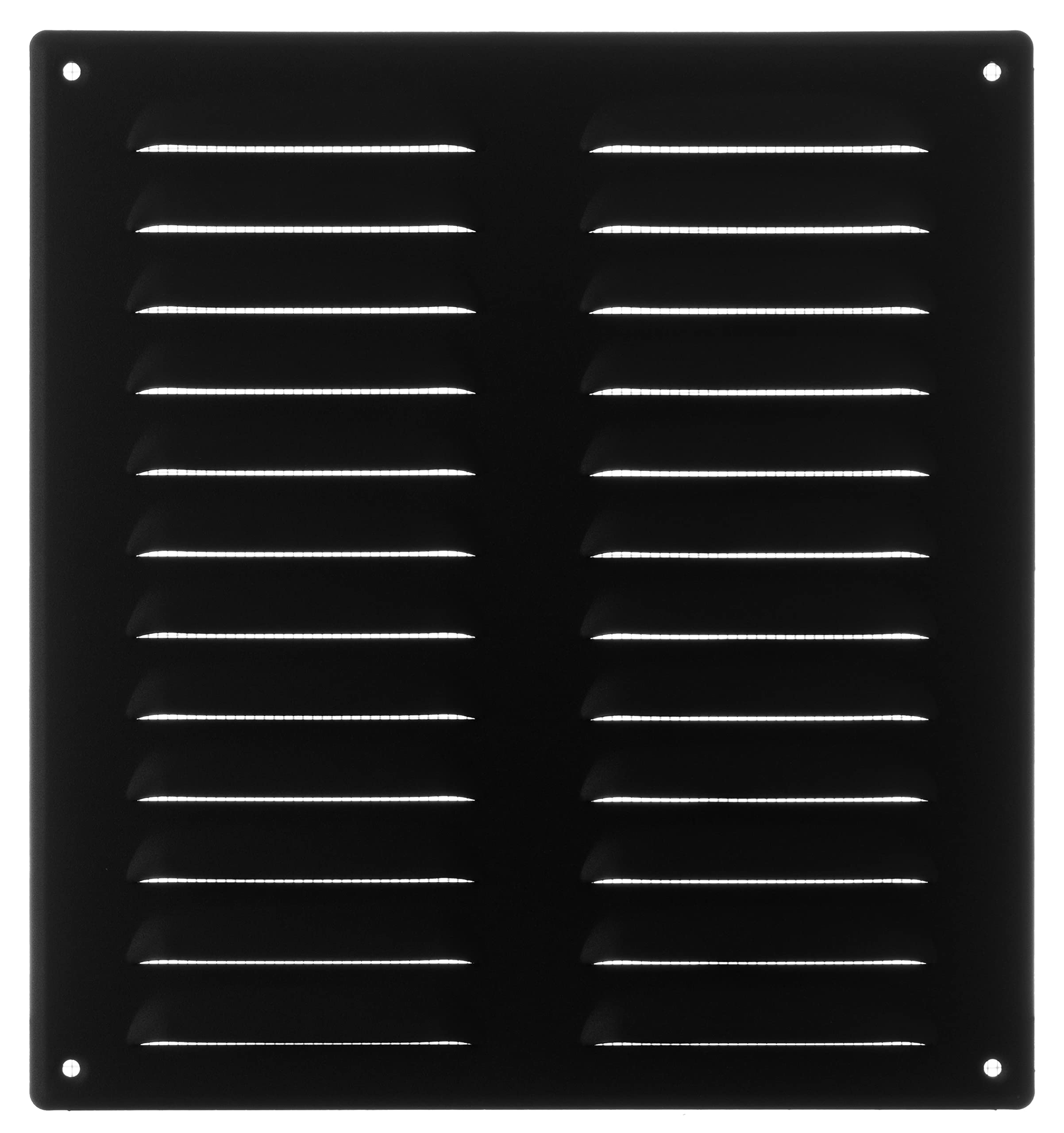 Anthracite - 260x280mm / 10x11 inch - Metal Air Vent Grille Cover with Insect Net - Ventilation Cover