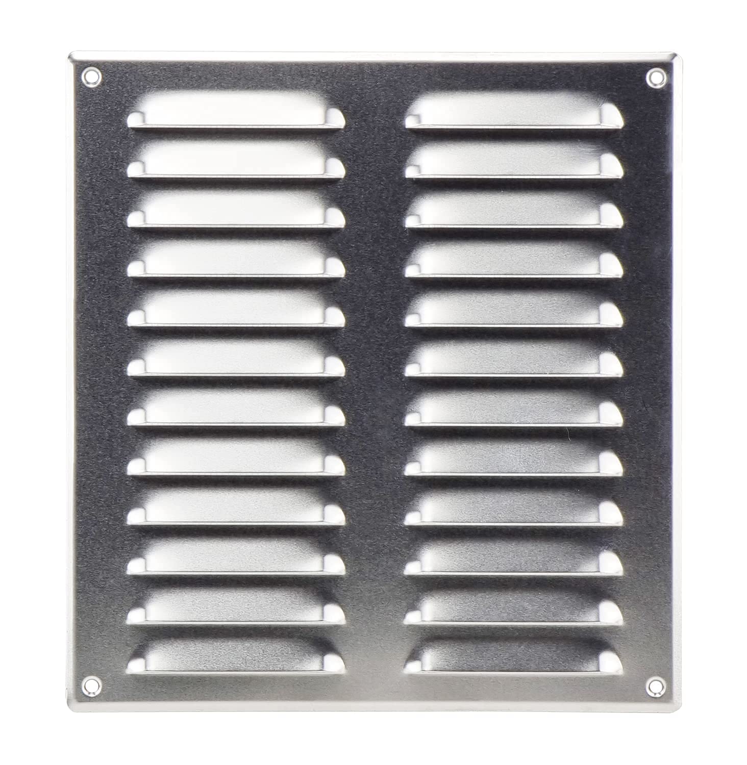 Aluminium - 260x280mm / 10x11 inch - Metal Air Vent Grille Cover with Insect Net - Ventilation Cover