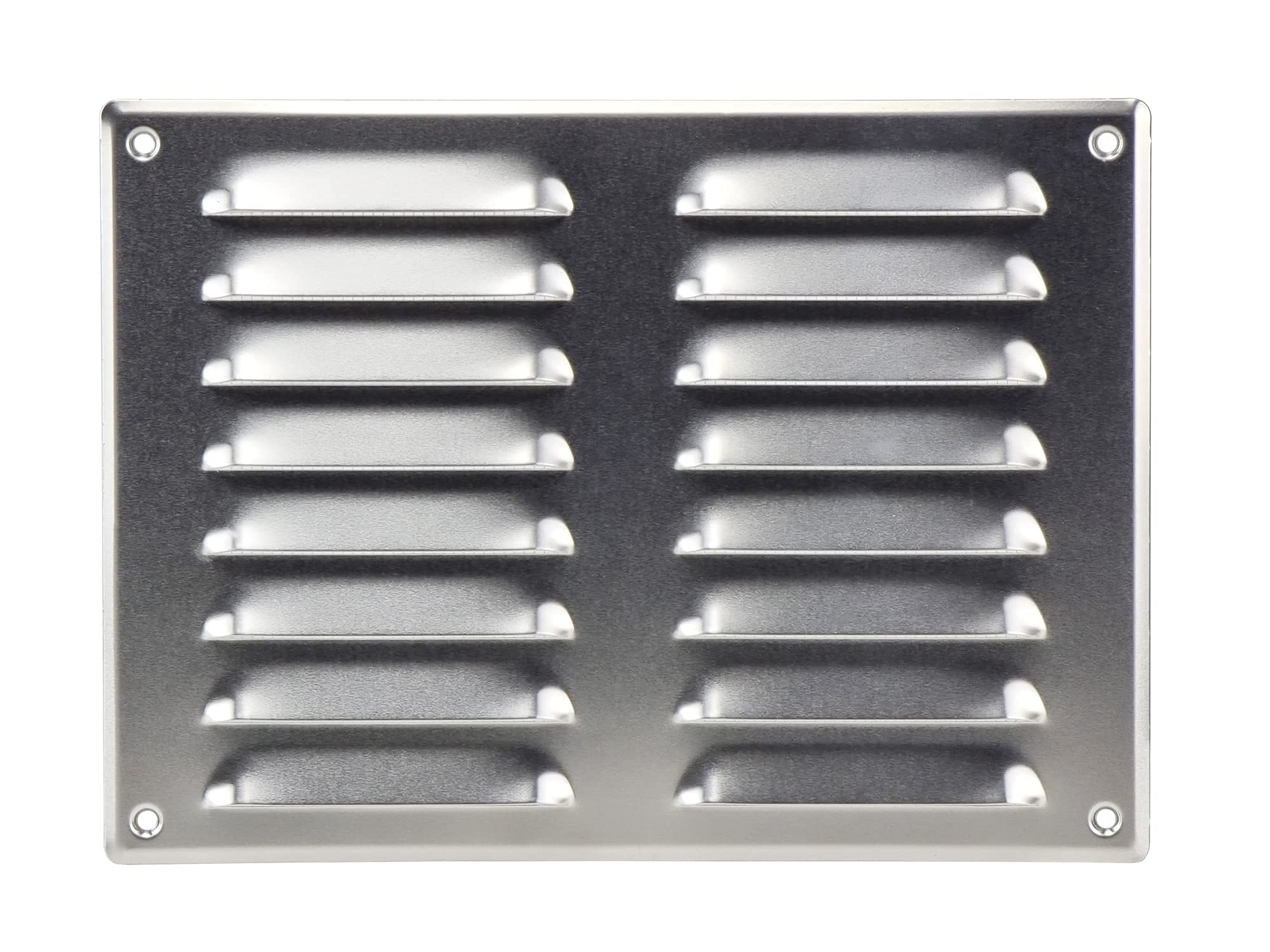 Aluminium - 260x190mm / 10x7.5 inch - Metal Air Vent Grille Cover with Insect Net - Ventilation Cover