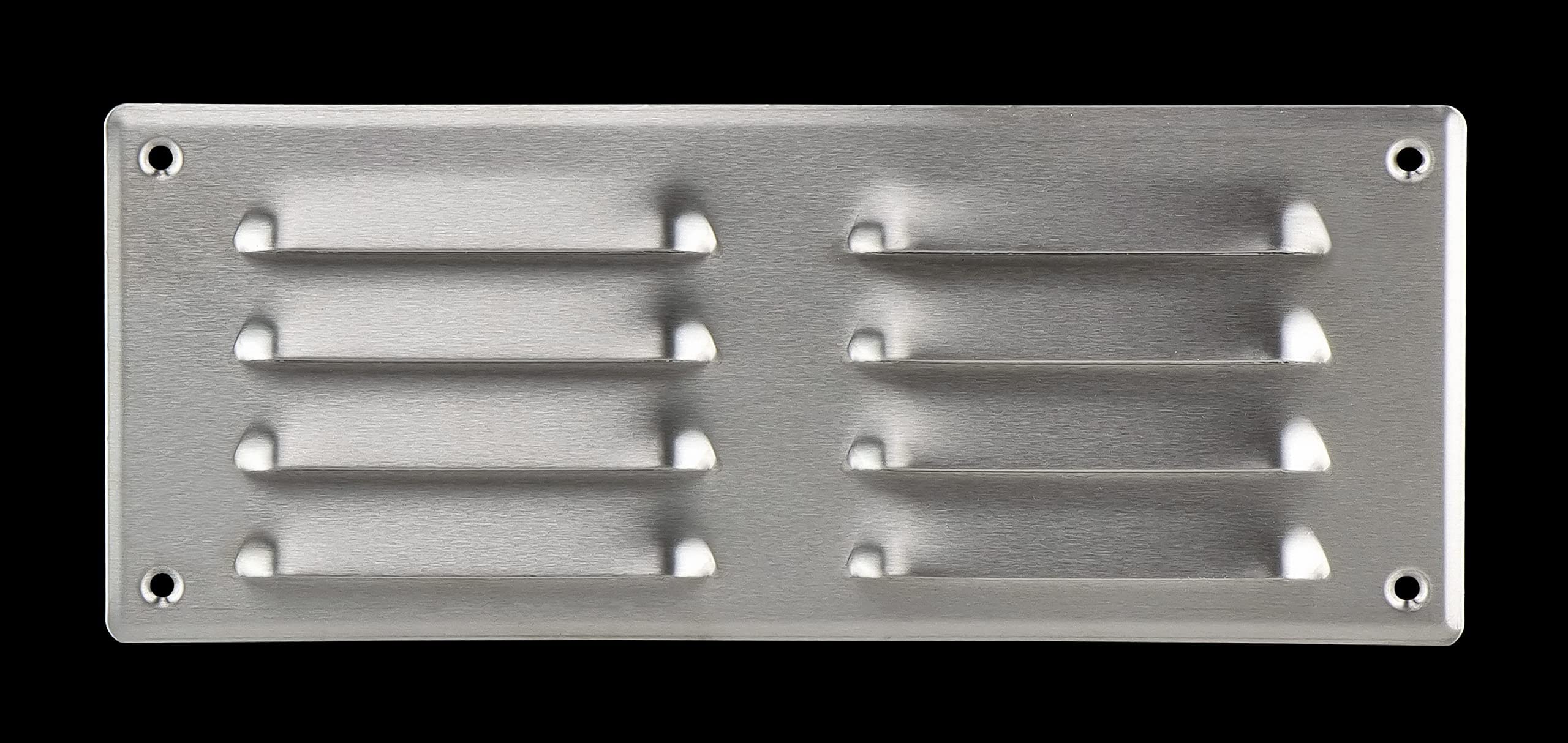 Stainless Steel - 260x105mm / 10x4 inch - Metal Air Vent Grille Cover with Insect Net - Ventilation Cover