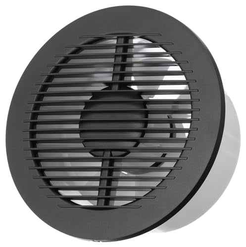 Anthracite - Basic - Ø 150 mm / 6 inch - Round Extractor Fan for Wall or Ceiling - Ventilation for Kitchen, Bath, Toilet, Bathroom