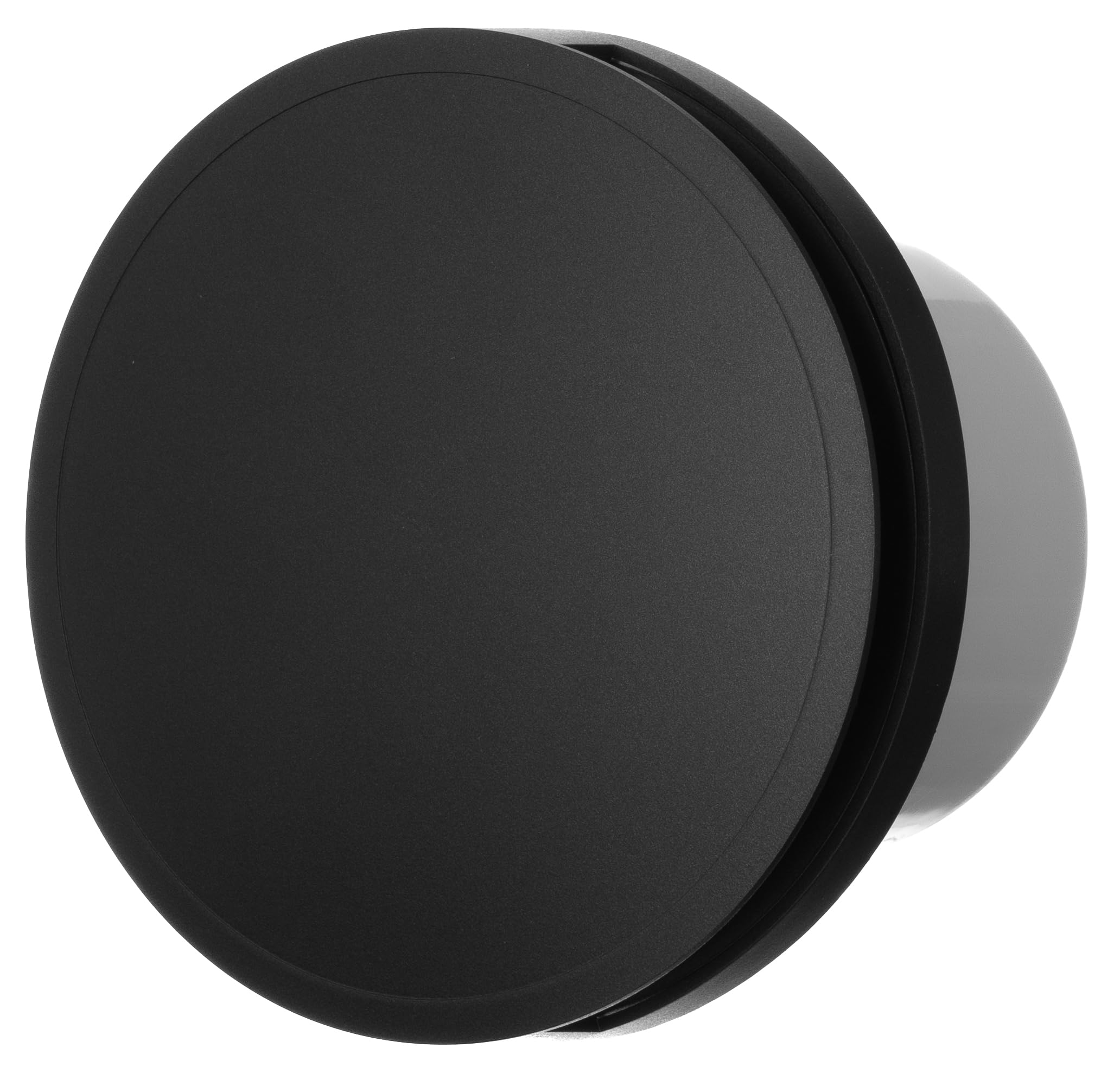 Anthracite - Basic - Ø 100 mm / 4 inch - Decorative Round Extractor Fan for Wall or Ceiling - Ventilation for Kitchen, Bath, Toilet, Bathroom