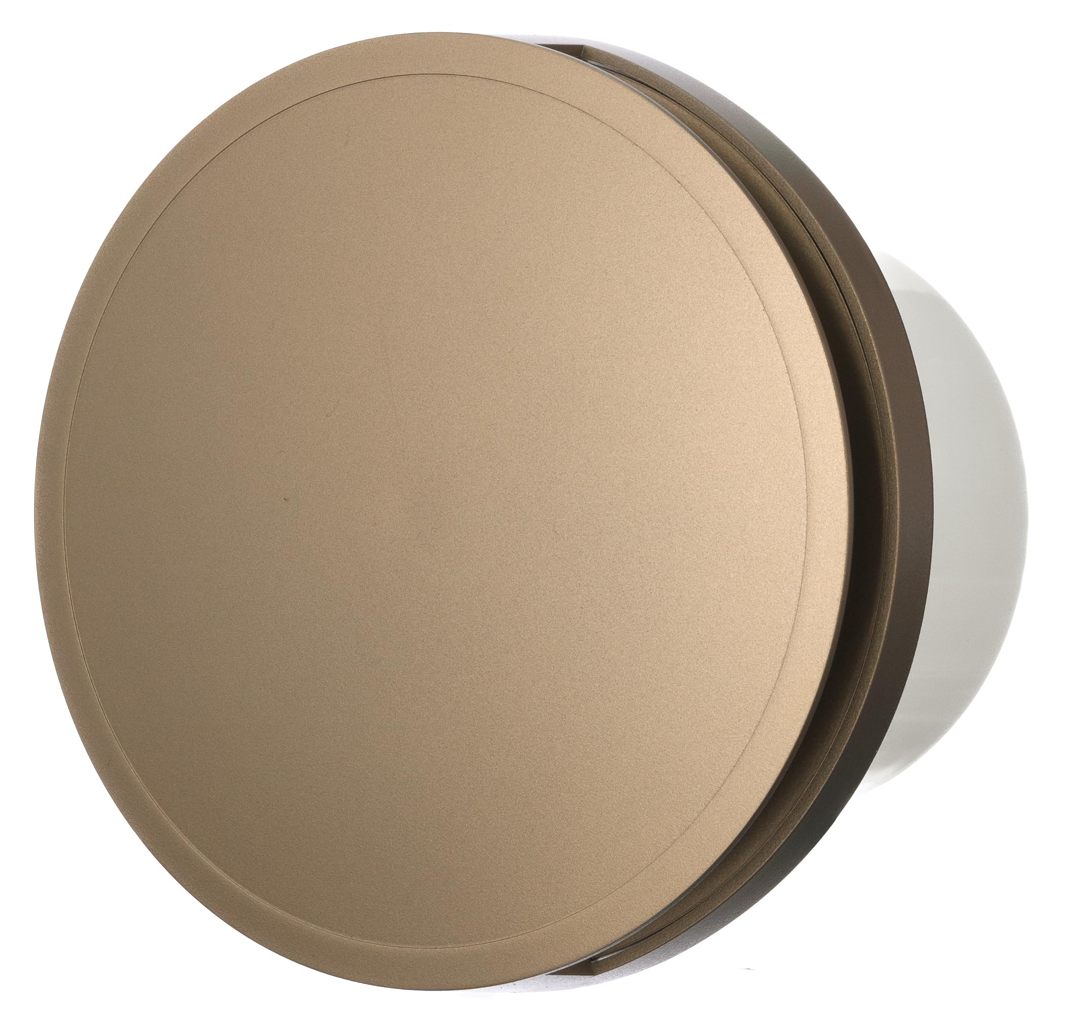 Gold - Basic - Ø 100 mm / 4 inch - Decorative Round Extractor Fan for Wall or Ceiling - Ventilation for Kitchen, Bath, Toilet, Bathroom