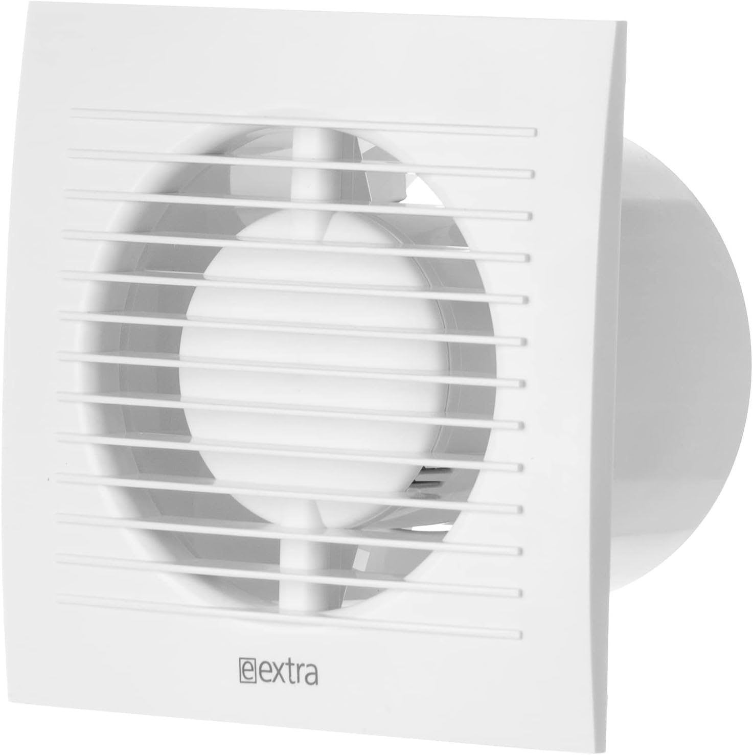 White - Ø 120 mm / 4.7 inch - Basic - Extractor Fan for Bathroom or Kitchen, Ventilation Extractor for Kitchen, Toilet, Bathroom