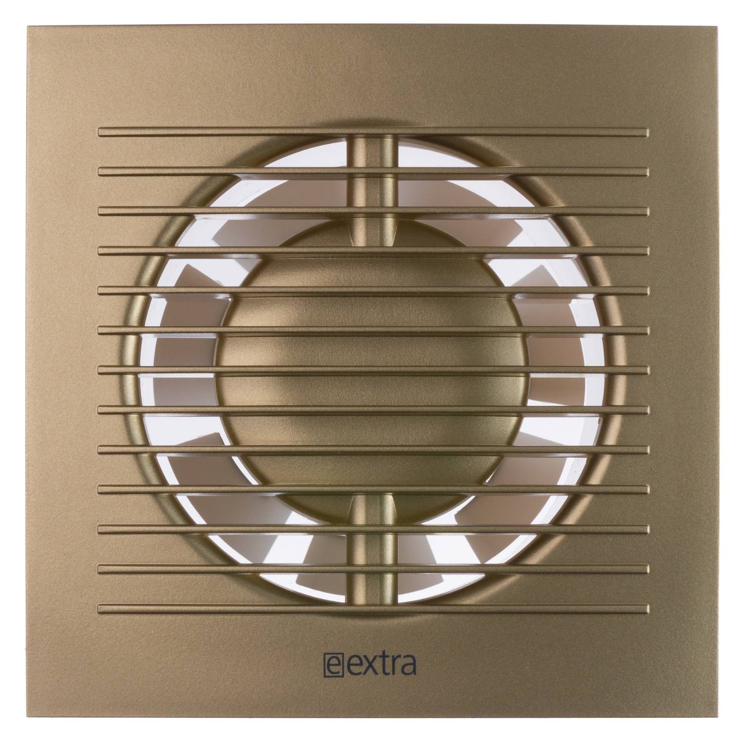 Gold - Ø 125 mm / 5 inch - with Humidity Sensor and Timer - Extractor Fan for Bathroom or Kitchen, Ventilation Extractor for Kitchen, Toilet, Bathroom