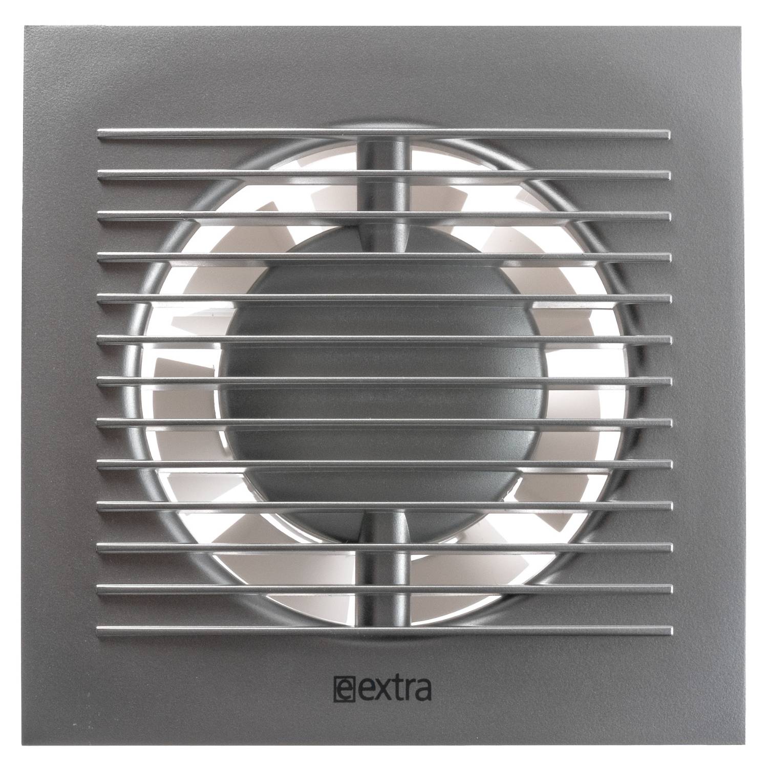 Silver - Ø 125 mm / 5 inch - with Timer - Extractor Fan for Bathroom or Kitchen, Ventilation Extractor for Kitchen, Toilet, Bathroom