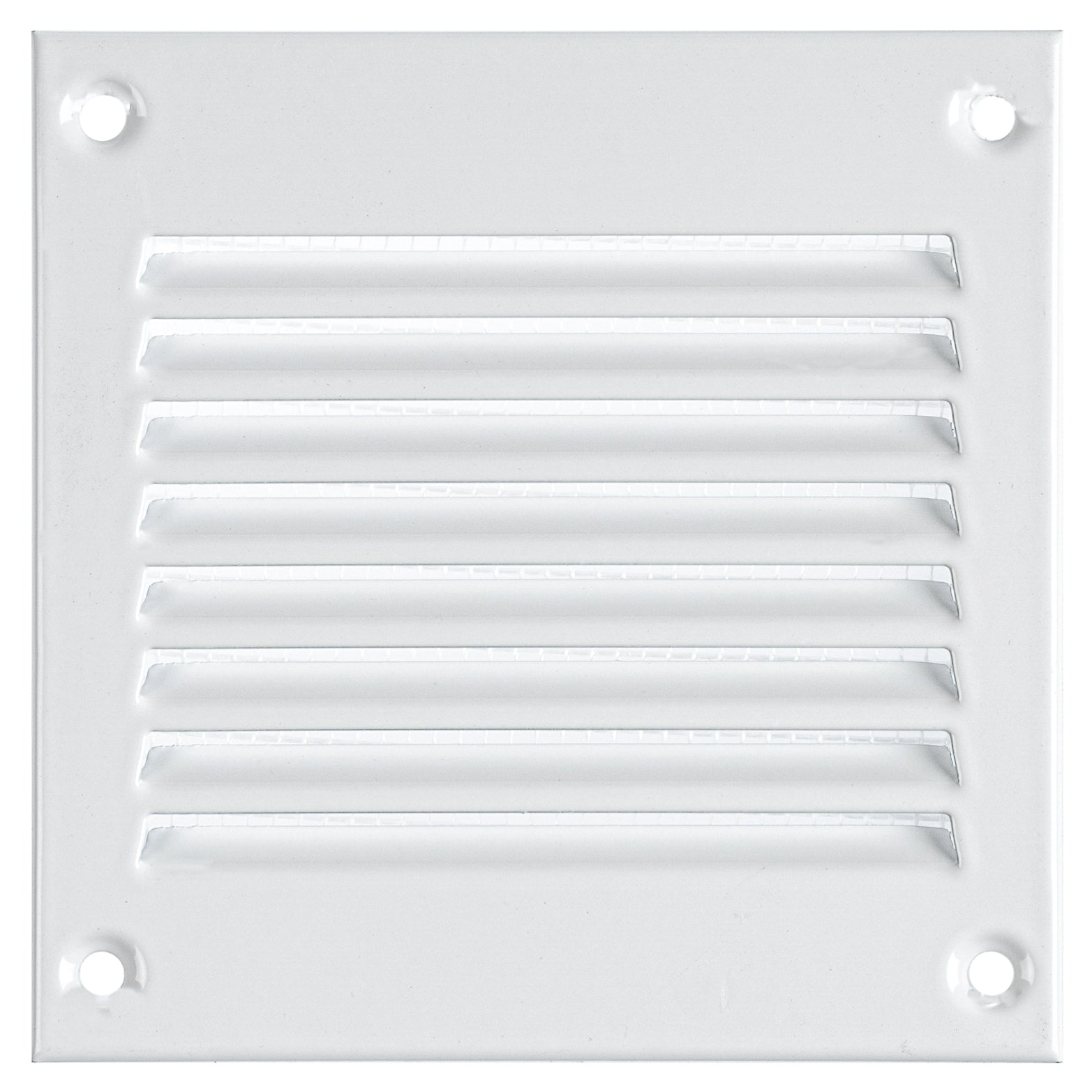 White Metal Air Vent Cover with Flyscreen