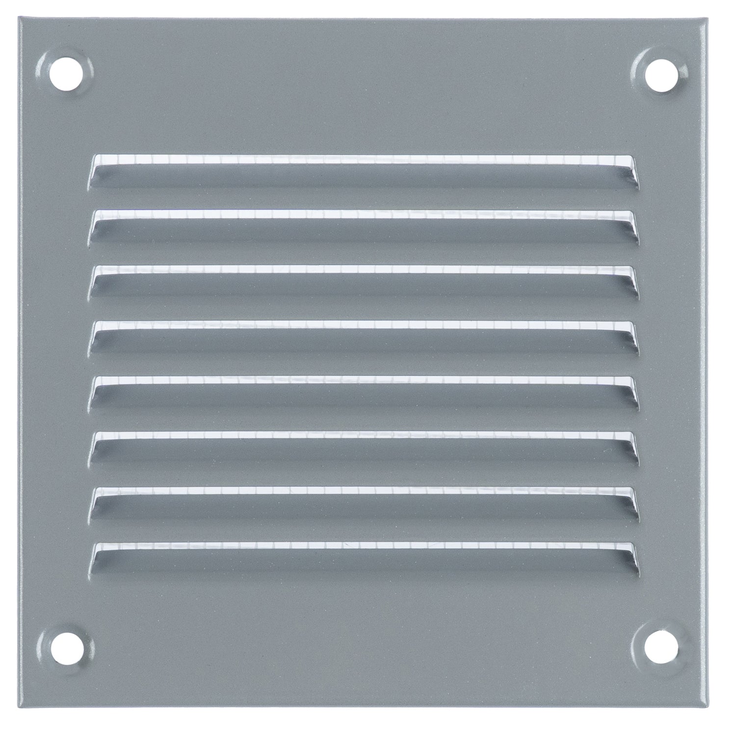 Grey Metal Air Vent Cover with Insect Mesh - Ventilation Grilles