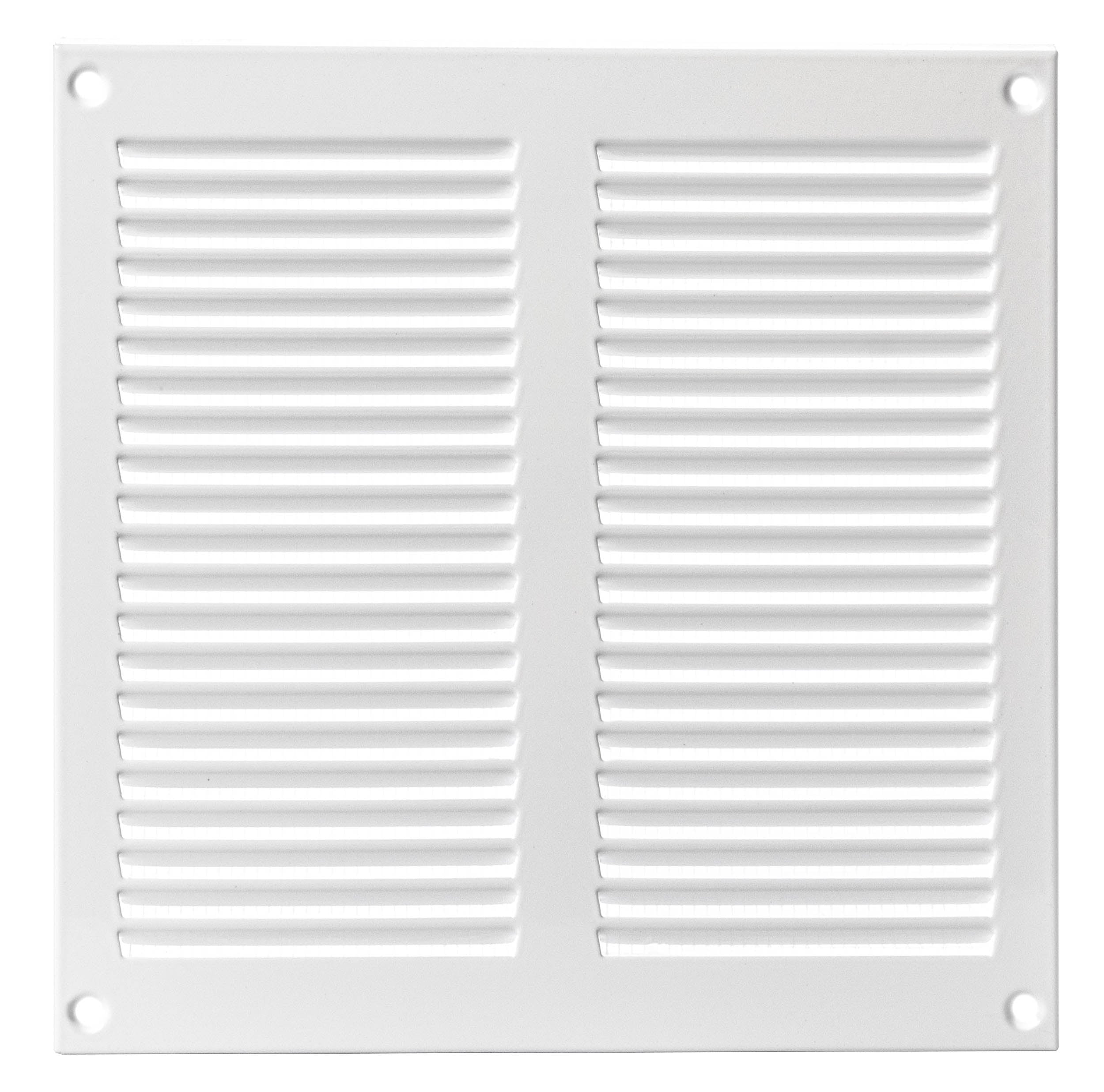 White - 200x200mm / 8x8'' - White Metal Air Vent Cover with Insect Net