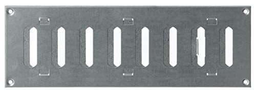 Galvanised Steel - 300x100mm / 12x4'' - Metal Adjustable Ventilation Covers - Sliding Hit and Miss Vent Grille