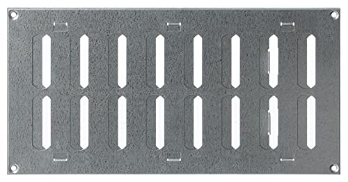 Galvanised Steel - 300x150mm / 12x6'' - Metal Adjustable Ventilation Covers - Sliding Hit and Miss Vent Grille