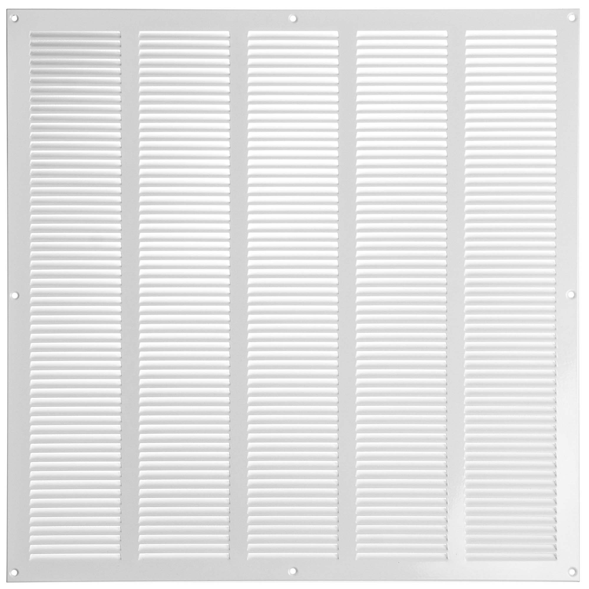 White - 500x500mm / 20x20'' - White Metal Air Vent Cover with Insect Net