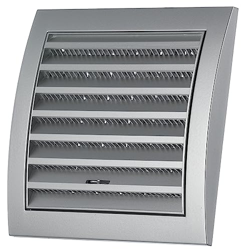 Silver - 150x150mm - Plastic Air Vent Grille Cover - Ventilation Grill with Fly Screen