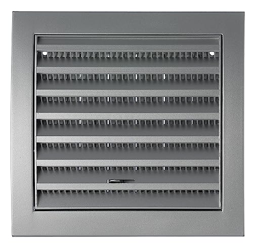 Silver - Ø 100mm / 4" - Plastic Air Vent Grille Cover - Ventilation Grill with Fly Screen