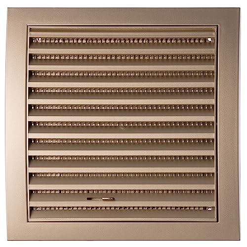 Gold - Ø 125mm / 5" - Plastic Air Vent Grille Cover - Ventilation Grill with Fly Screen