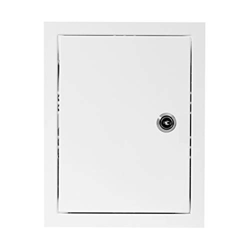 White - 40x40 cm / 16x16 inch - with Key Lock for indoor use - Metal Access Panel - Access Door - Inspection Flap with / without a Key Lock for indoor use