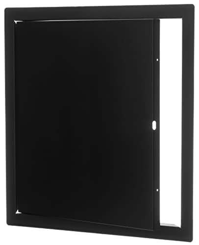 Anthracite - 30x30 cm / 12x12 inch - for Indoor use - Metal Access Panel - Access Door - Inspection Flap with / without a Key Lock for indoor use