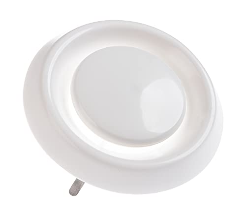 White - Ø 100mm / 4" - Exhaust / Supply - with Clamp Springs - VDA Plastic Round Air Extract Supply Valve - Ducting Cover Diffuser