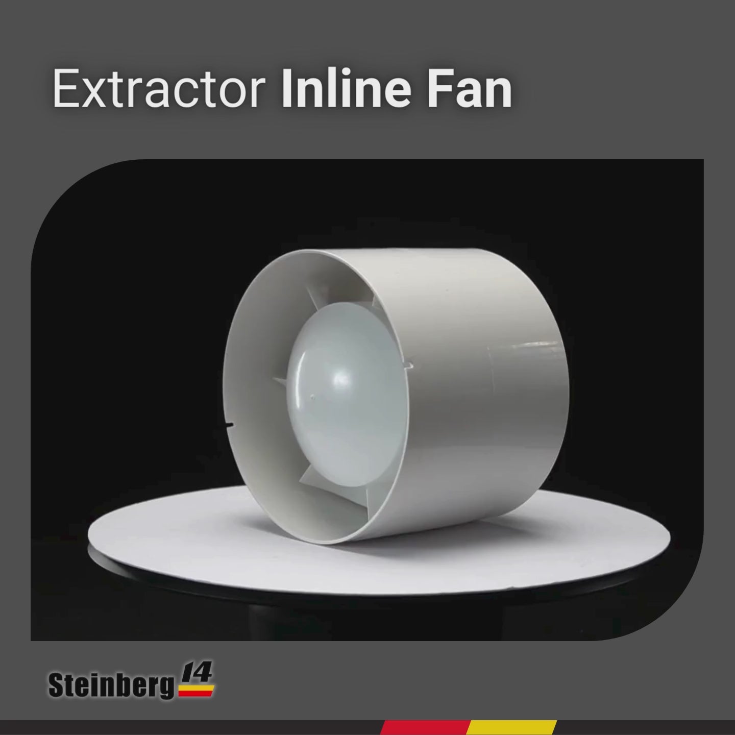 Domestic Ø 100 mm, Ø 125 mm, Ø 150 mm Inline Extractor Fan basic models or with Timer designed for inconspicuous installation together with round type air ducts.