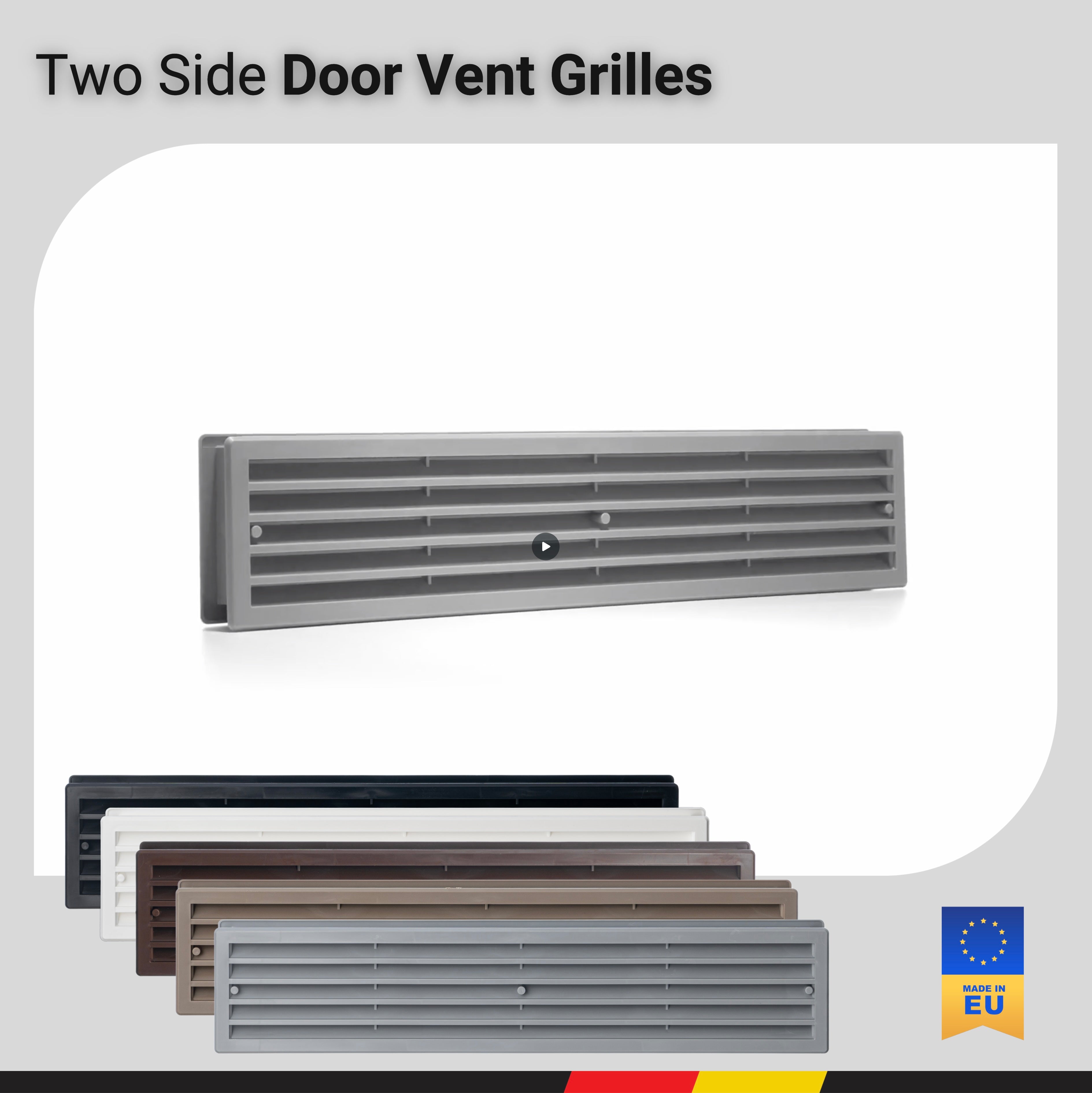 Two Sided Door Ventilation Grille - Door Air Vent Cover - VR459