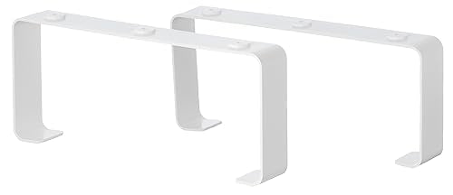 90x220mm - - Rectangular Flat Channel Clips - Ducting Clamp Holder - Plastic Bracket/Pack of x2 Clips