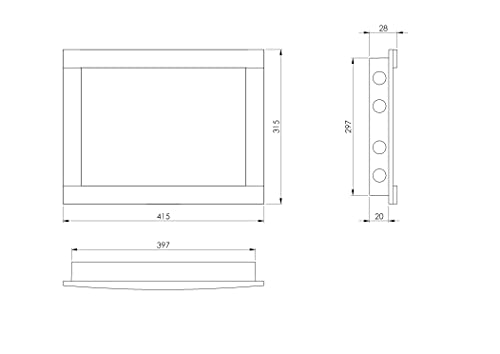 White - 40x40cm / 8x8'' - Plastic Access Panel - Inspection Hatch - ABS Plastic Inspection Door Inspection Flap