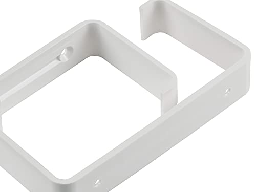 55x110mm - - Rectangular Flat Channel Clips - Ducting Clamp Holder - Plastic Bracket/Pack of x2 Clips