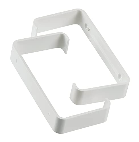 55x110mm - - Rectangular Flat Channel Clips - Ducting Clamp Holder - Plastic Bracket/Pack of x2 Clips