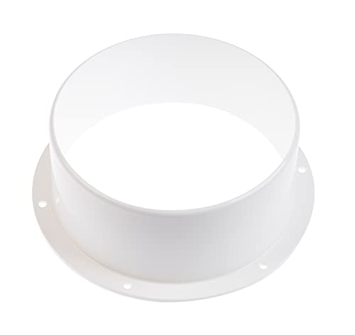 - - 150mm Duct Connector Flange, 6'' Plastic Straight Pipe Flange for Ventilation System