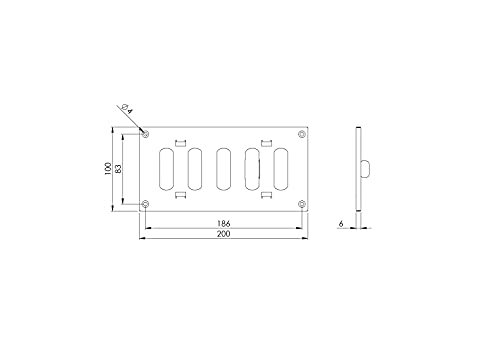 Galvanised Steel - 500x200mm / 20x8'' - Metal Adjustable Ventilation Covers - Sliding Hit and Miss Vent Grille