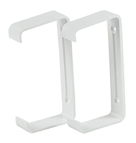 55x110mm - - Rectangular Flat Channel Clips - Ducting Clamp Holder - Plastic Bracket/Pack of x2 Clips