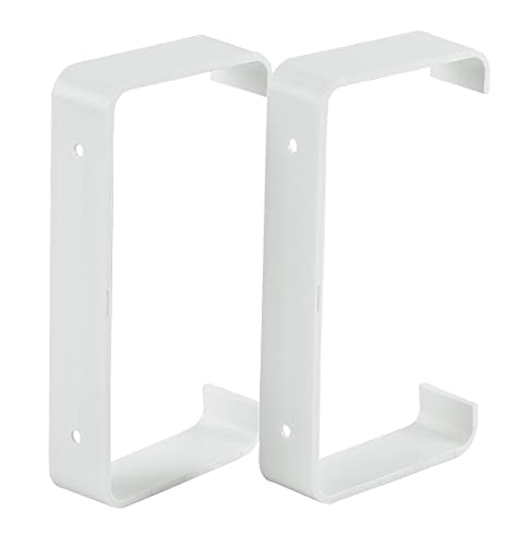 55x110mm - - Rectangular Flat Channel Clips - Ducting Clamp Holder - Plastic Bracket/Pack of x2 Clips