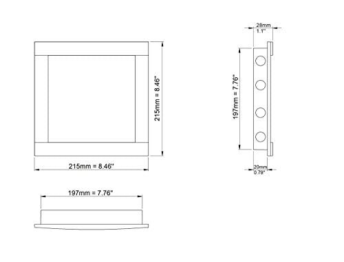 White - 40x40cm / 8x8'' - Plastic Access Panel - Inspection Hatch - ABS Plastic Inspection Door Inspection Flap