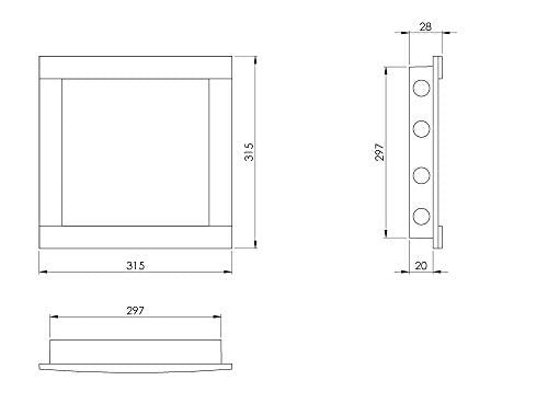 White - 40x40cm / 8x8'' - Plastic Access Panel - Inspection Hatch - ABS Plastic Inspection Door Inspection Flap