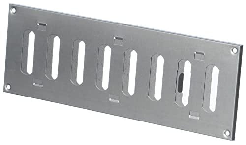 Galvanised Steel - 500x200mm / 20x8'' - Metal Adjustable Ventilation Covers - Sliding Hit and Miss Vent Grille