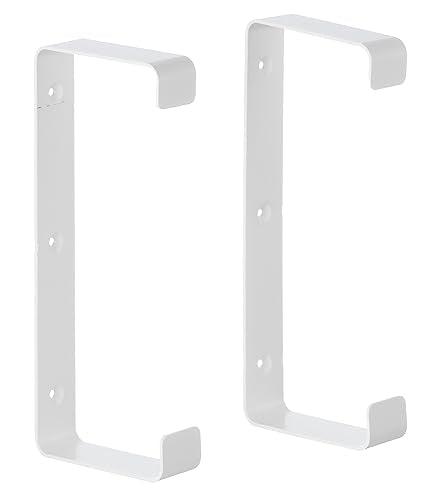 90x220mm - - Rectangular Flat Channel Clips - Ducting Clamp Holder - Plastic Bracket/Pack of x2 Clips