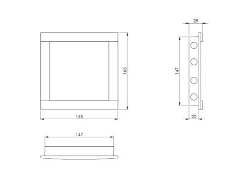 White - 15x15cm / 6x6'' - Plastic Access Panel - Inspection Hatch - ABS Plastic Inspection Door Inspection Flap