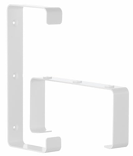 90x220mm - - Rectangular Flat Channel Clips - Ducting Clamp Holder - Plastic Bracket/Pack of x2 Clips