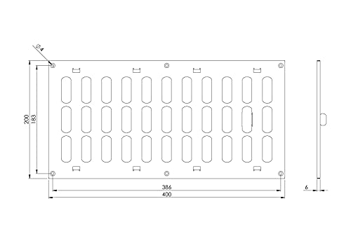 Metal Adjustable Ventilation Covers - Sliding Hit and Miss Vent Grille