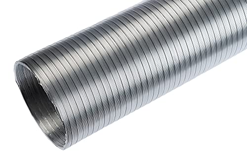 Aluminium - Ø 160mm / 1.5m - Aluminium Semi Rigid Flexible Duct Hose