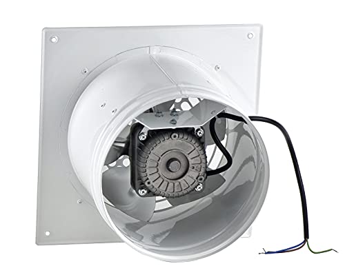 Ø 250 mm / 10 inch - White - Basic - White pipe fan, wall radial fan, wall flange, supply air, metal