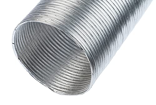 Aluminium - Ø 160mm / 1.5m - Aluminium Semi Rigid Flexible Duct Hose