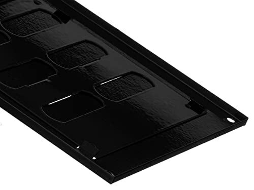 Black - 150x150mm / 6x6'' - Metal Adjustable Ventilation Covers - Sliding Hit and Miss Vent Grille