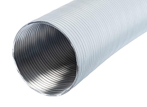 Aluminium - Ø 160mm / 1.5m - Aluminium Semi Rigid Flexible Duct Hose